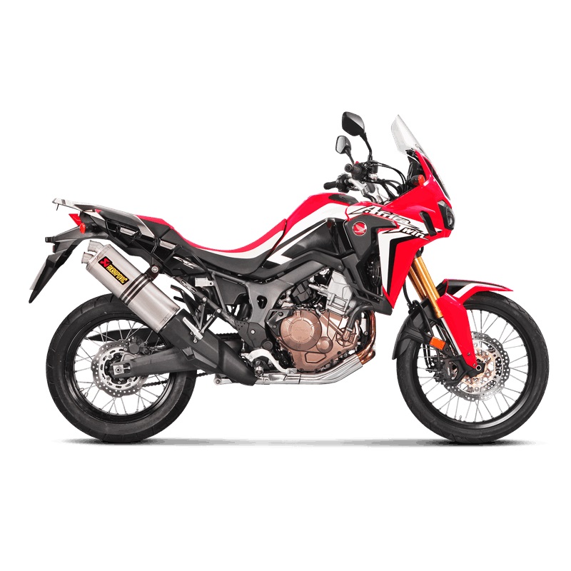 Akrapovic voor HONDA CRF1000L Africa Twin Adventure Sports 2018 - Titanium demper gekeurd Akrapovic voor HONDA CRF1000L Africa Twin Adventure Sports 2018 - Titanium demper gekeurd